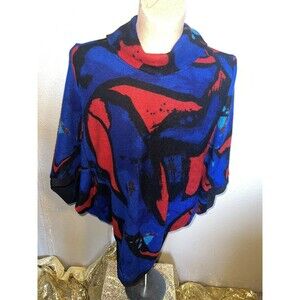 Scapa by Lauren Perre Bright Colorful Cocoon Sweater Size XS